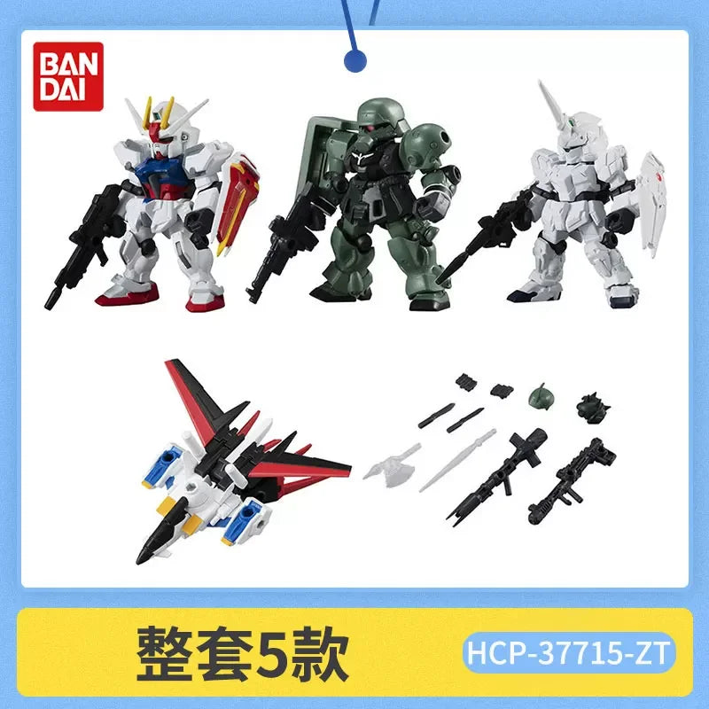 Bandai Gashapon Mobile Suit Ensemble (MSE) Gundam RX-78-2 Strike Hi-Nu Wing Astray ZZ Barbatos Assemble Model Kit Toy