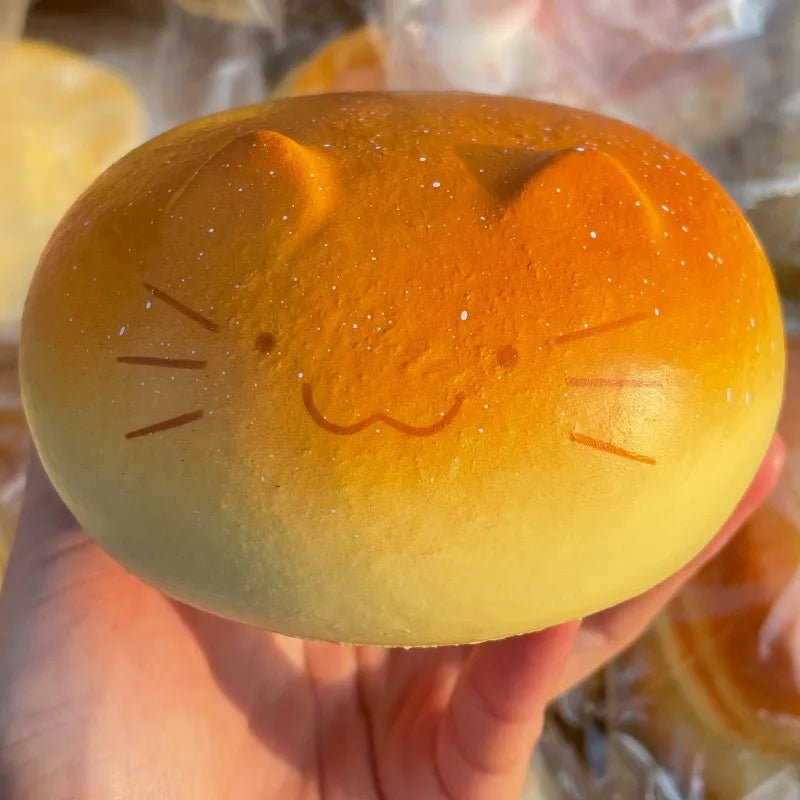 Cute Squishy Totoro Bread Fidgets Toys Soft Kitty Bread Venting Squeeze Toy Relieve Anxiety Anti Stress Toy for Adults Gift