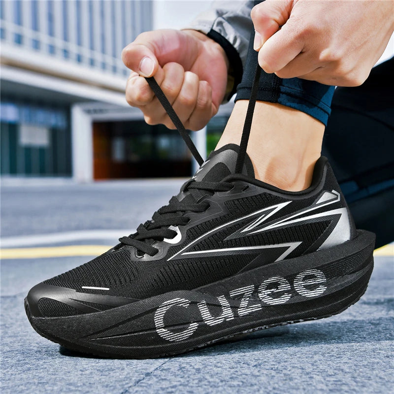 Men's Running Shoes Outdoor Sneakers Breathable Mesh Off-road Luxury shoes Trainer Shoes Couple Cushioning Race Non-Slip Fashion