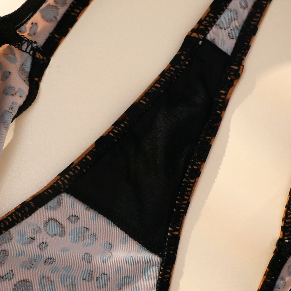 Women's High-Waist Lace Thong Panties