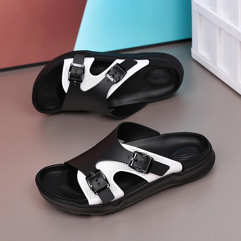 Summer Men Casual Sandals Outdoor Climbing Classic Roman Leather Beach Comfortable Trekking Hiking Fishing Fashion Slippers