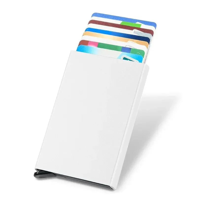Men ID Credit Bank Card Holder Wallet Anti Rfid Smart Anti Rfid Blocking Protected Magic Pop Up Slim Small Money Wallets Case
