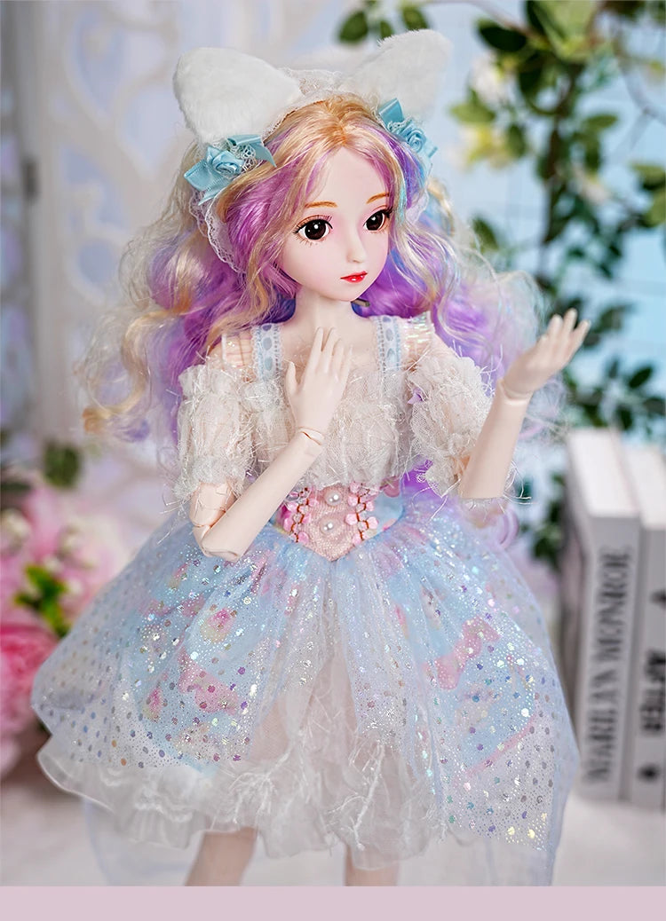 Special Price DBS 1/3 BJD Doll 62cm Height Mechanical Joint Body With Full Makeup Hair Eyes Clothes Toy Gift