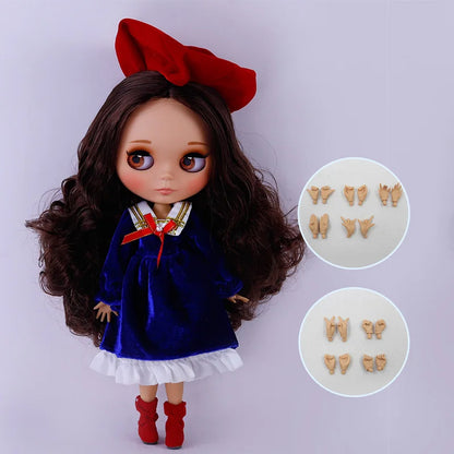 ICY DBS Blyth Doll Tan Skin Matte Face With Eyebrows Special Price 1/6 BJD JOINT body Neo Anime