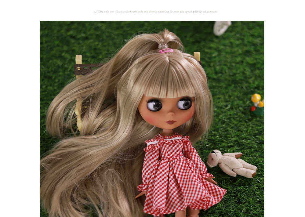ICY DBS Blyth doll bjd joint body white black skin temperament skirt casual sports skirt 1/6 toy 30 cm girl gift anime SD
