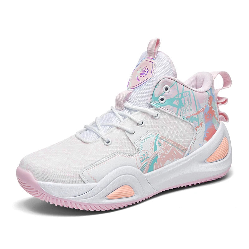 Men Basketball Shoes Trainer Unisex Breathable Athletic Sneakers Light Non-slip High Quality Unisex Outdoor Women Sports Shoes
