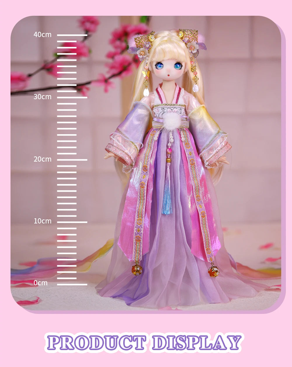 ICY DBS 1/4 BJD Dream Fairy Doll ANIME TOY Mechanical Joint Body Collection Doll  Official Makeup 40cm SD