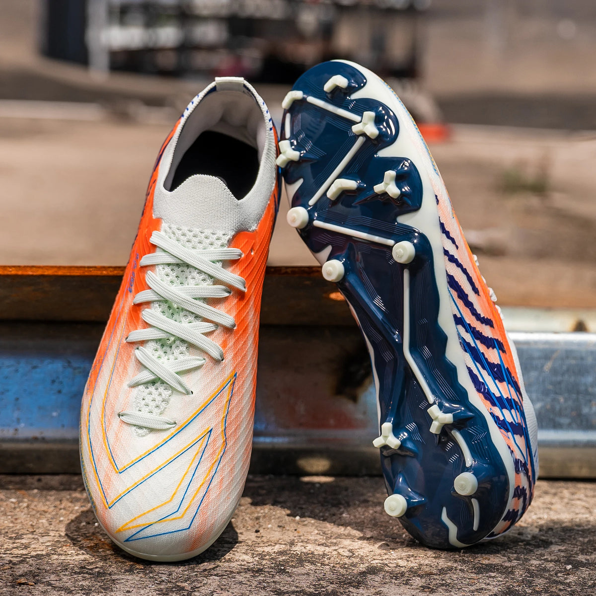 New Arrival Men AG FG Football Boots Flexible PU Upper Tough Rubber Studs For Adult Outdoor Pitch Football Competitions