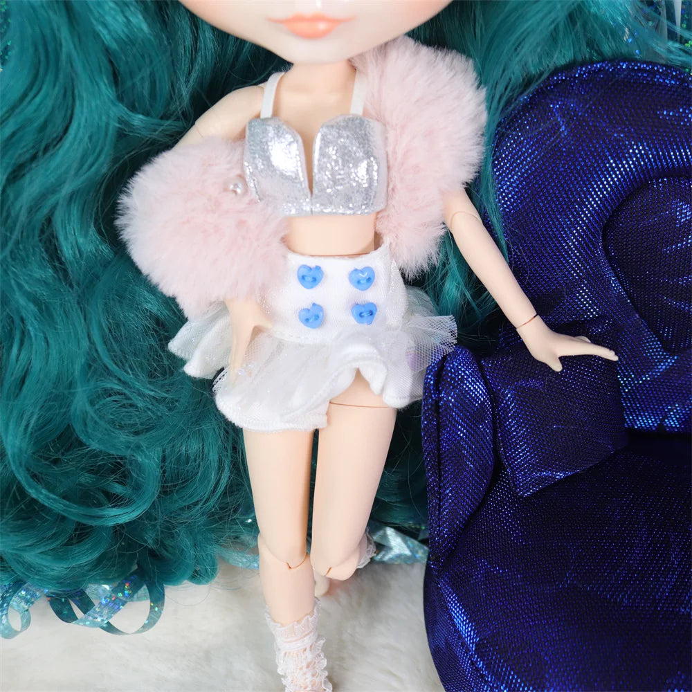 ICY DBS Blyth doll White Skin Glossy face Matte face Joint body with hand set A&B 1/6 bjd suitable diy makeup Special price