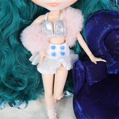 ICY DBS Blyth doll White Skin Glossy face Matte face Joint body with hand set A&B 1/6 bjd suitable diy makeup Special price