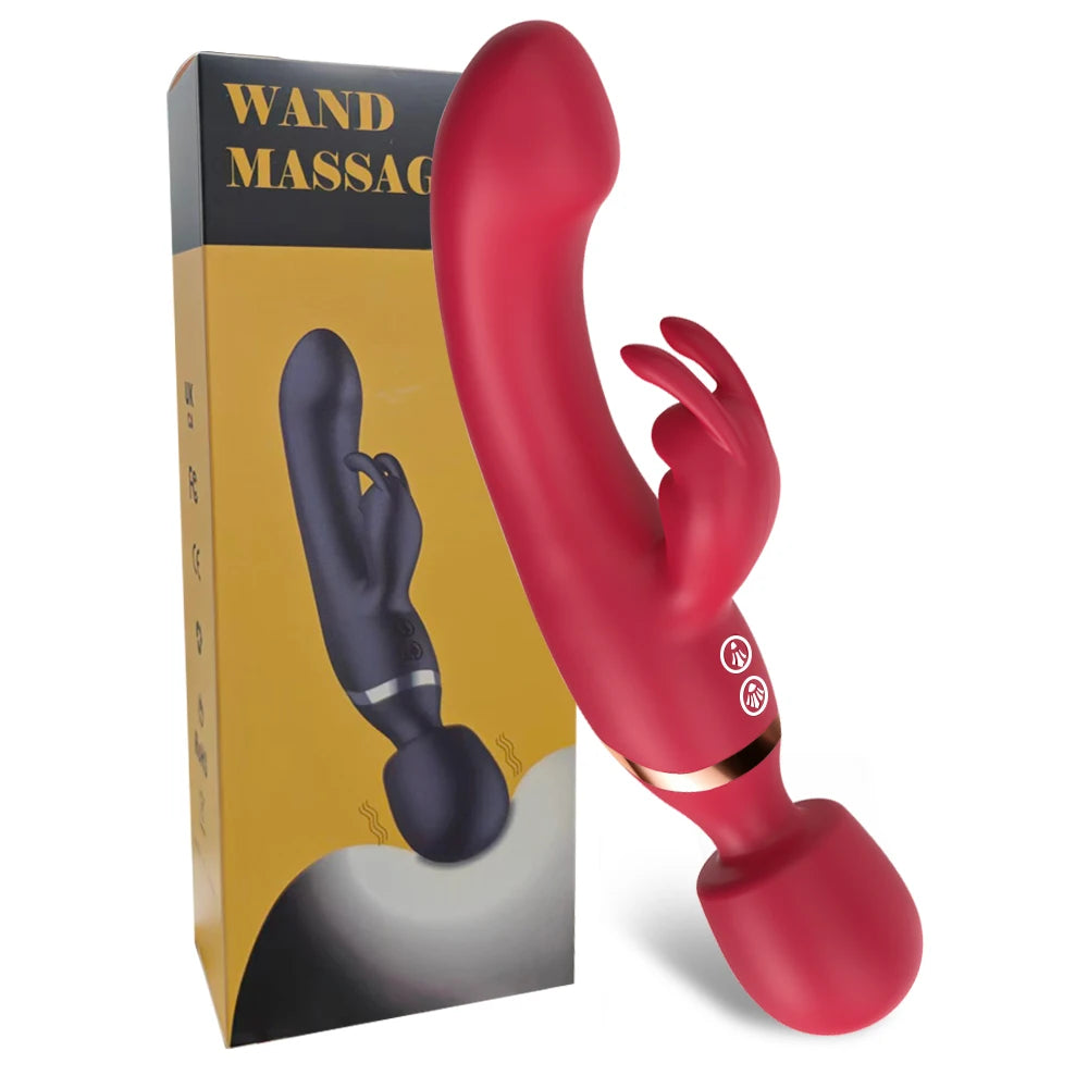 Powerful  Rabbit Vibrator for Women Clitoris Stimulate Massage Plug G Spot Vagina Female Masturbator Sex Toys for Adult 18