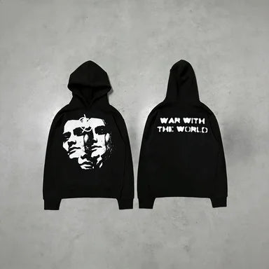 Retro Portrait Graphic Hoodie