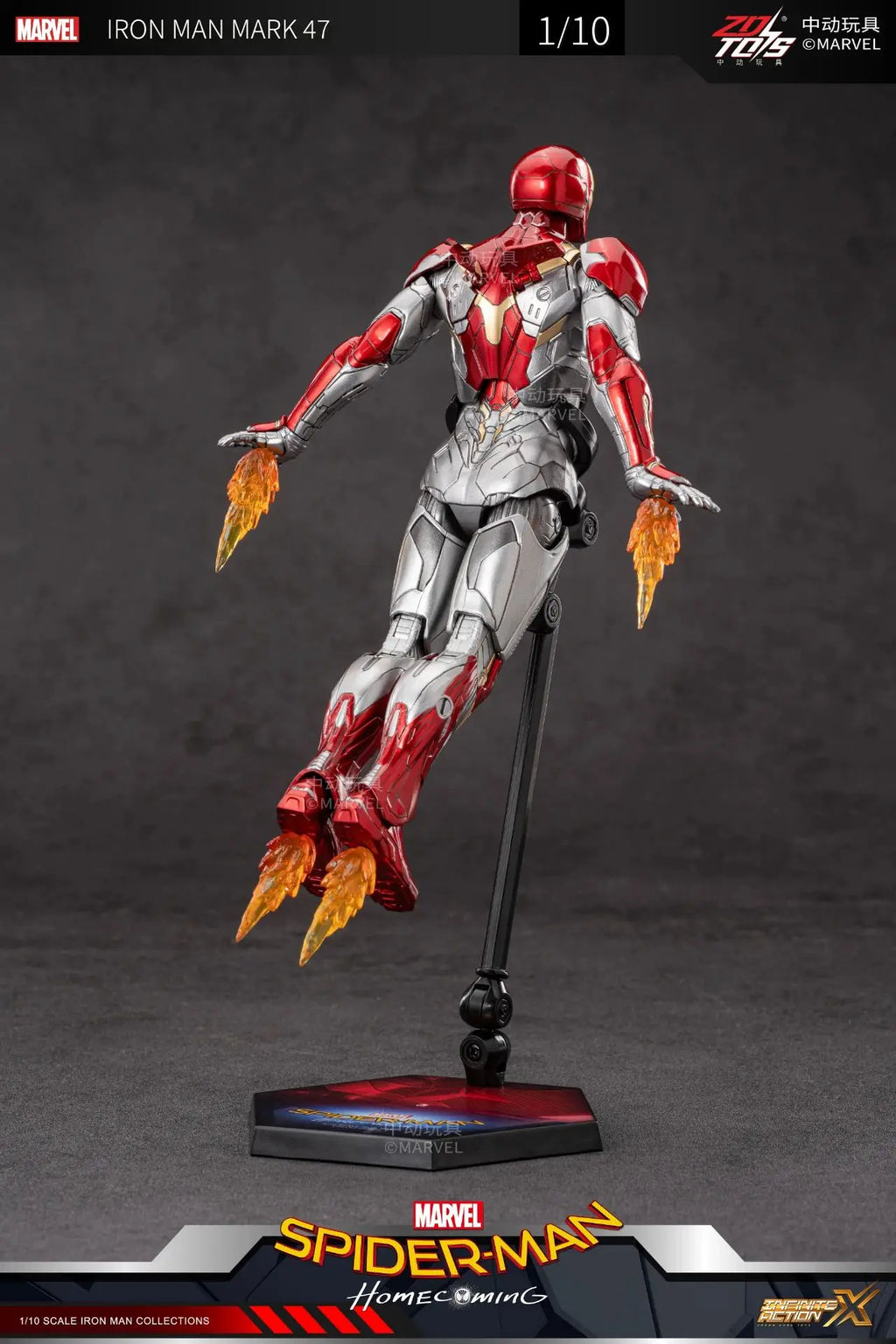 ZD Iron Man Figure Legends Iron Man Mk41 Mk47 Tank MK24 Iron Patriot 2.0 MK35 Red Snapper 1/10 Scale Iron Man Collections Gift