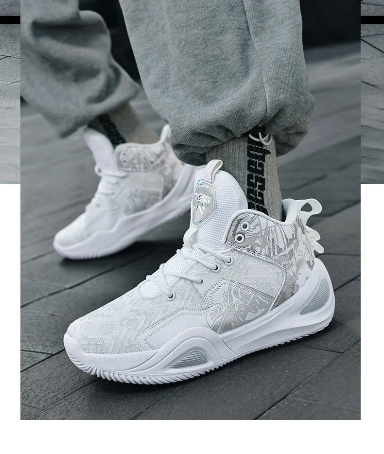 Men Basketball Shoes Trainer Unisex Breathable Athletic Sneakers Light Non-slip High Quality Unisex Outdoor Women Sports Shoes