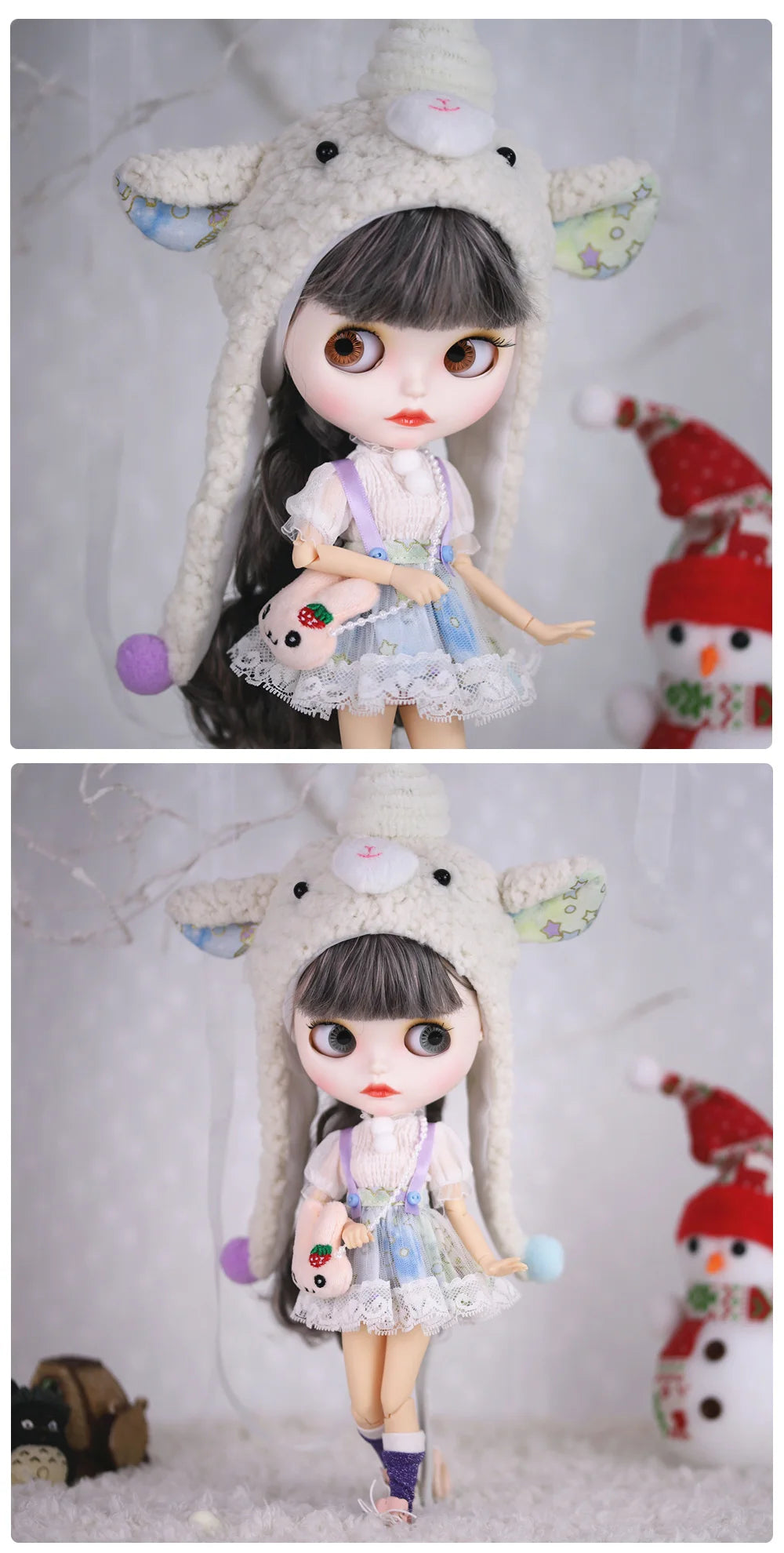 ICY DBS Blyth Doll 1/6 Clothing Joint Body Princess Dress Casual Clothing Toy Gift