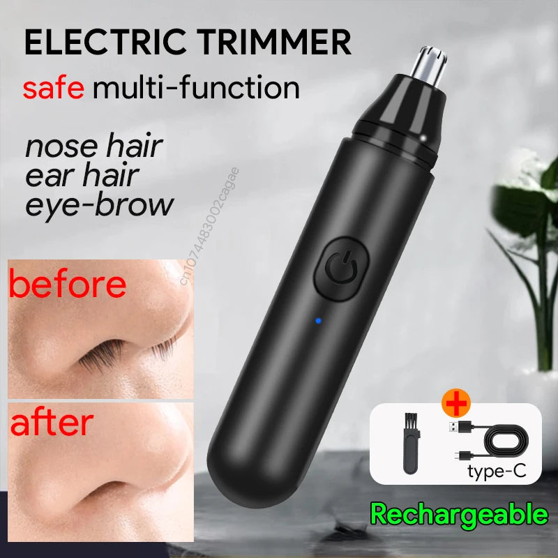 HOT Electric Nose Hair Trimmer Ear Hair Trimmer Eye-brow shaping Professional Safe Painless Portable For Business Trip And Home