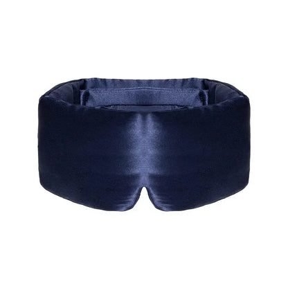 Silk Sleep Mask Soft Pressureless Sleeping Mask Silk Adjustable Wide Velcro Ear Cover & Nap Soft Padded Sleep Mask