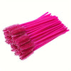 50pcs disposable eyelash brush, grafting eyelash, portable eyelash curler, eyelash comb, colored brush, eyelash full makeup brus
