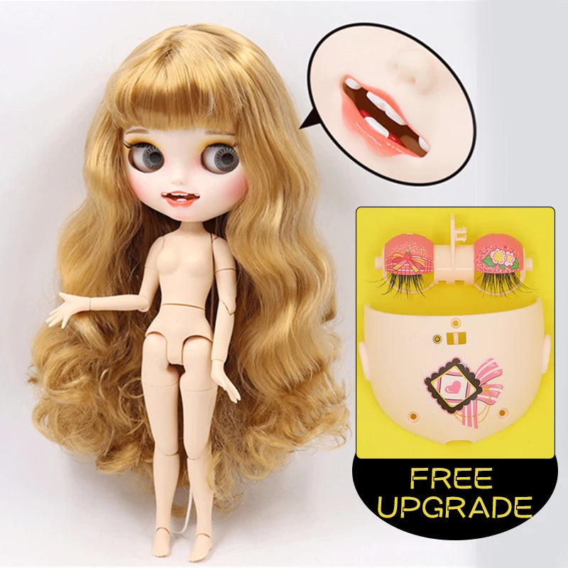 ICY DBS Blyth Doll 1/6 bjd ob24 toy joint body white skin custom doll customized face matte face 30cm toy girls gift