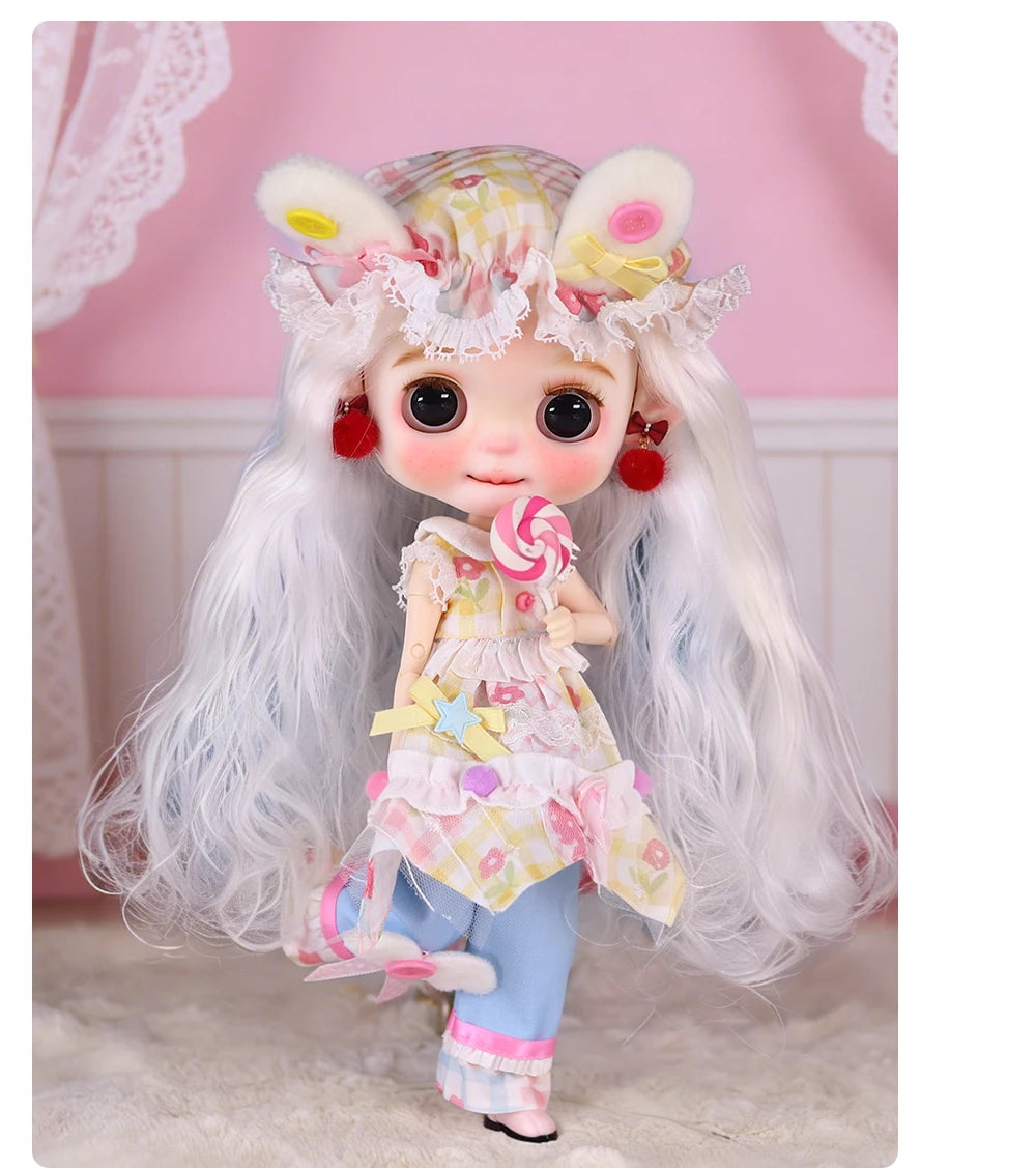 ICY DBS Blyth Doll 1/6  joint Body Elf Set Includes Hat Toy  and Gift