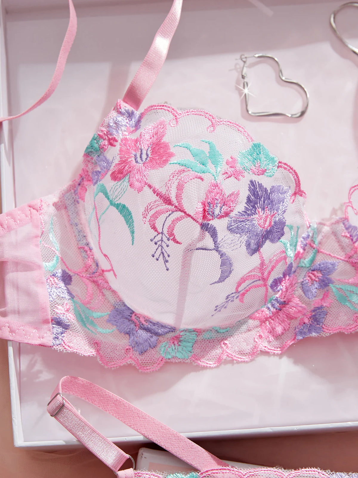 Women's Lace Push-Up Bra & Panty Set
