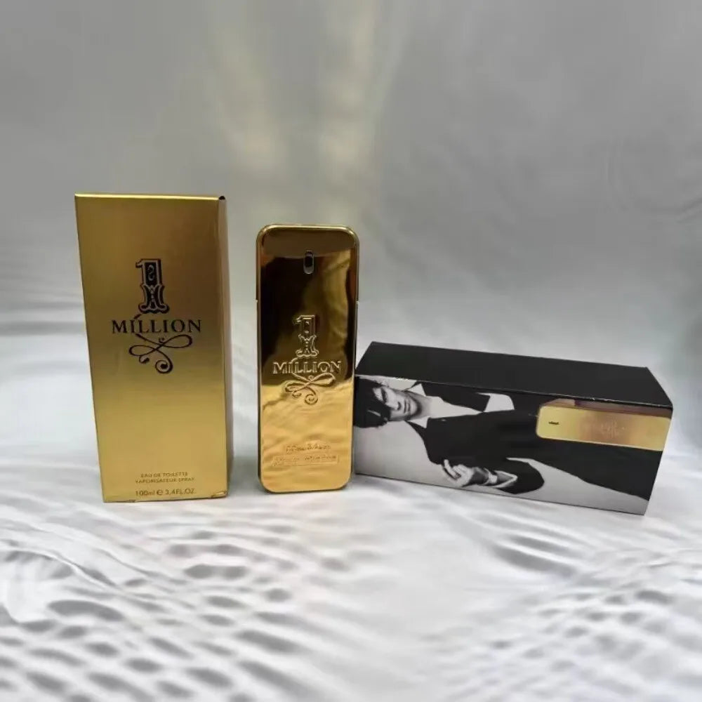 Paco Rabanne 1 Million Eau de Toilette for Men 100ml 3.4oz Long Lasting Woody Spicy Cologne Fragrance Spray Gift for Him