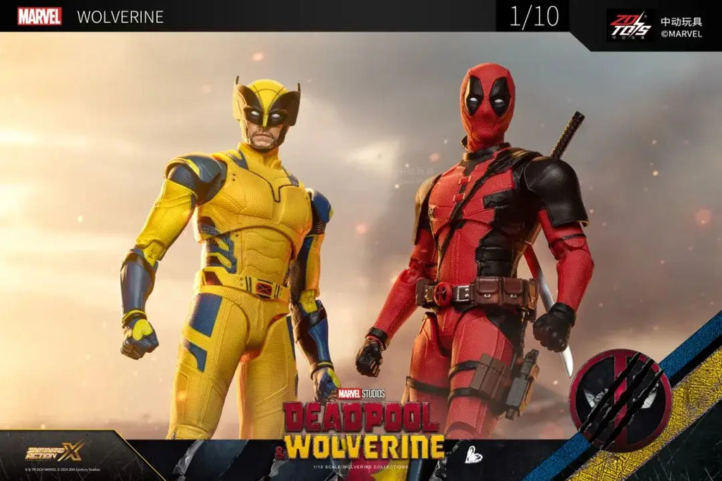 ZD Toys Deadpool & Wolverine Action Figure Deadpool 3 Movie Figure Toy Deadpool & Friend Collection Mode Statue Christmas Toys