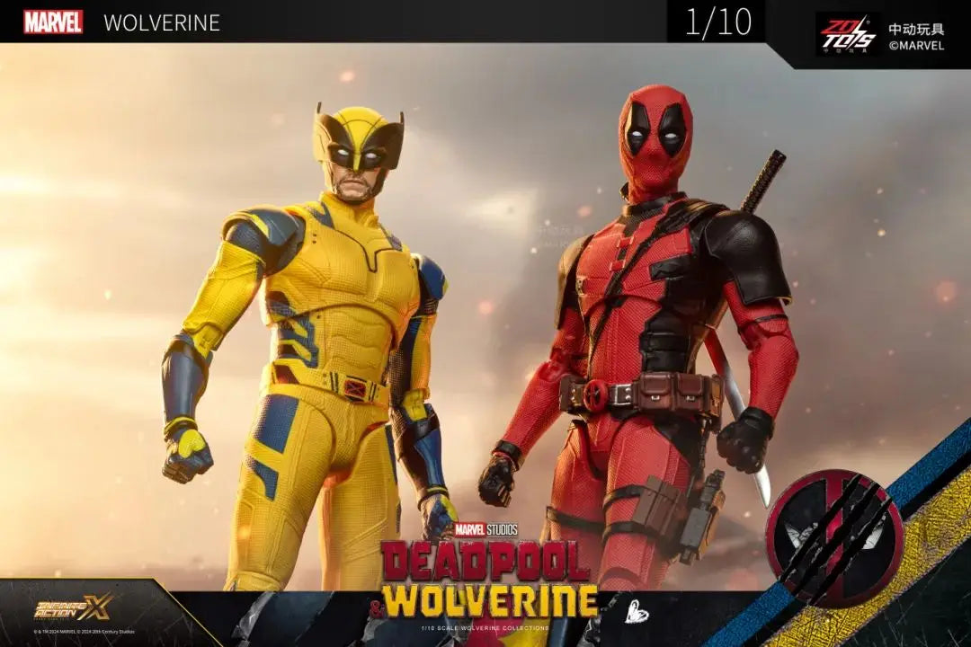ZD Toys Deadpool & Wolverine Action Figure Deadpool 3 Movie Figure Toy Deadpool & Friend Collection Mode Statue Christmas Toys