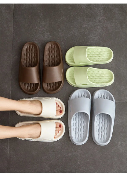 Fashion Men's Summer Ligtweight EVA Indoor Home Sandals Slippers Shoes Men Slippers Outdoor Students Women Comfortable Slides