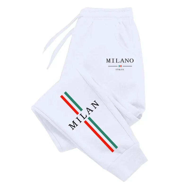 Fashion Print 2026 Spring Summer Men's Sweatpants Versatile Gym Comfort Soft Sports Casual Trousers Drawstring Hot Sales Jogging