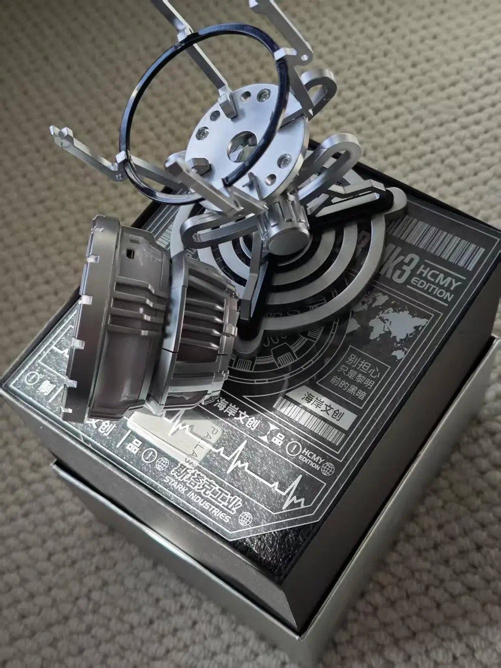 Iron Man Arc Reactor MK3 Generations Tony Stark Hcmy Edition stark industries Figure Led Light Palladium Element Chest Lamp