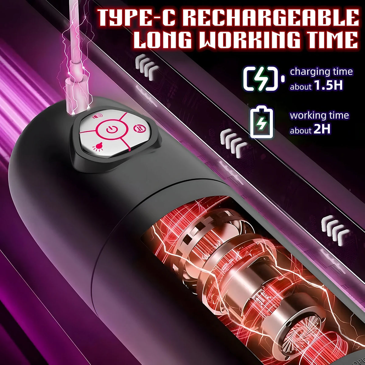 Automatic Telescopic Rotation Male Masturbator Man Masturbation Cup Simulation Piston Blowjob Pocket Pussy Adult Sex Toy for Men