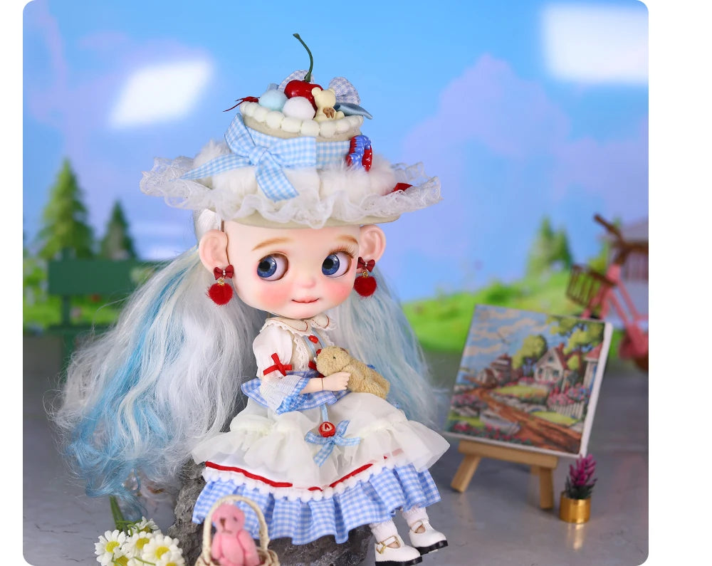 ICY DBS Blyth Doll 1/6  joint Body Elf Set Includes Hat Toy  and Gift