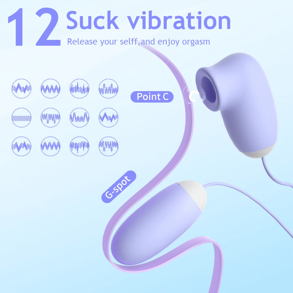 Double Jump Egg Clit Sucker Vagina Sucking Vibrator With Cute Magic Box Female Clitoris Vacuum G-pot Stimulator Nipple Sex Toys