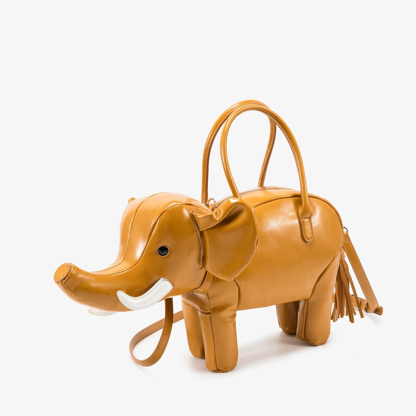 Women's Rhino-Shaped Faux Leather Shoulder Bag – Novelty Handbag, 6 Colors - TRYSHOPPY