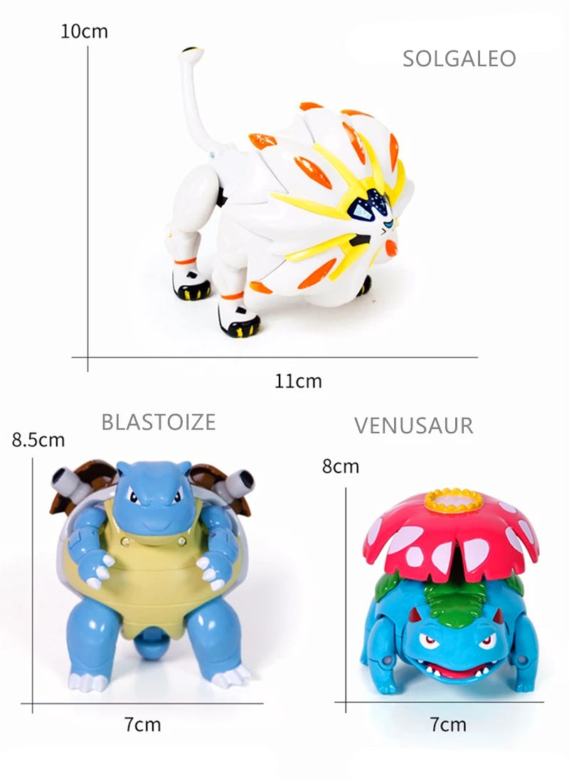 New Pokemon Figures Toys Variant Ball Model Pikachu Gengar Pokeball Dragonite Snorlax  Action Figure Lapras Pocket Monsters Toy