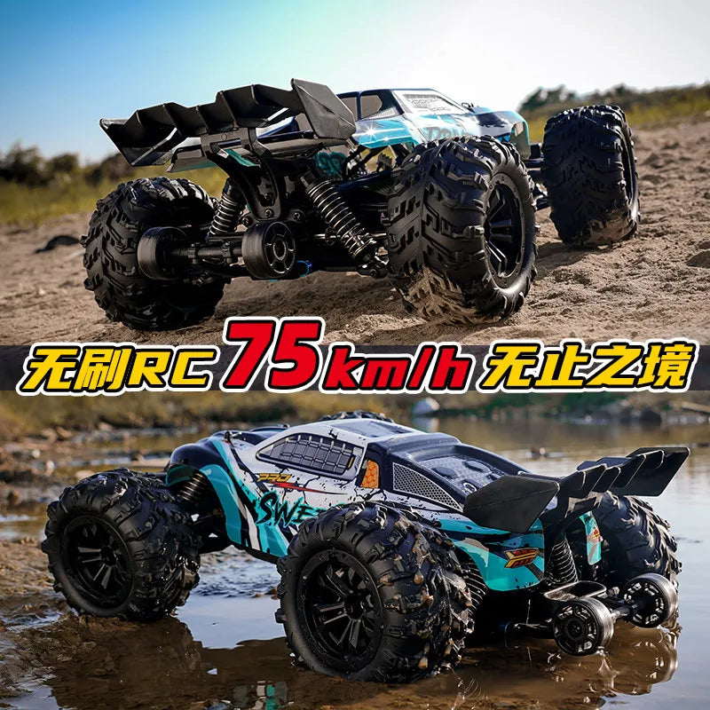 16101PRO Brushless RC 4WD Remote Control Car Max Speed 75km/h, Drift Toy Car for Boys Off-Road Climbing Racing