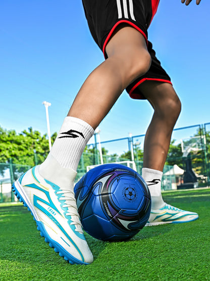 TF Turf Soccer Boots Unisex Non-Slip Wear-Resistant Breathable Lightweight Stable Grip Perfect for All Age Football Enthusiasts