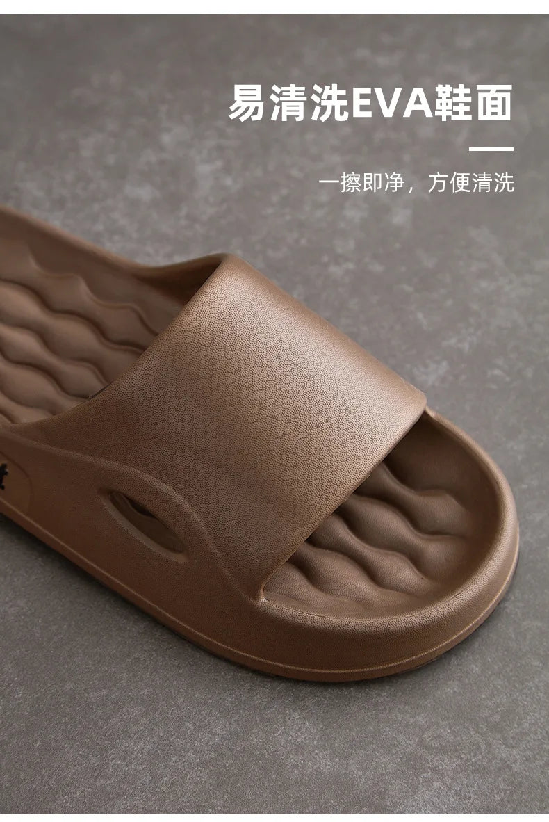 Fashion Men's Summer Ligtweight EVA Indoor Home Sandals Slippers Shoes Men Slippers Outdoor Students Women Comfortable Slides