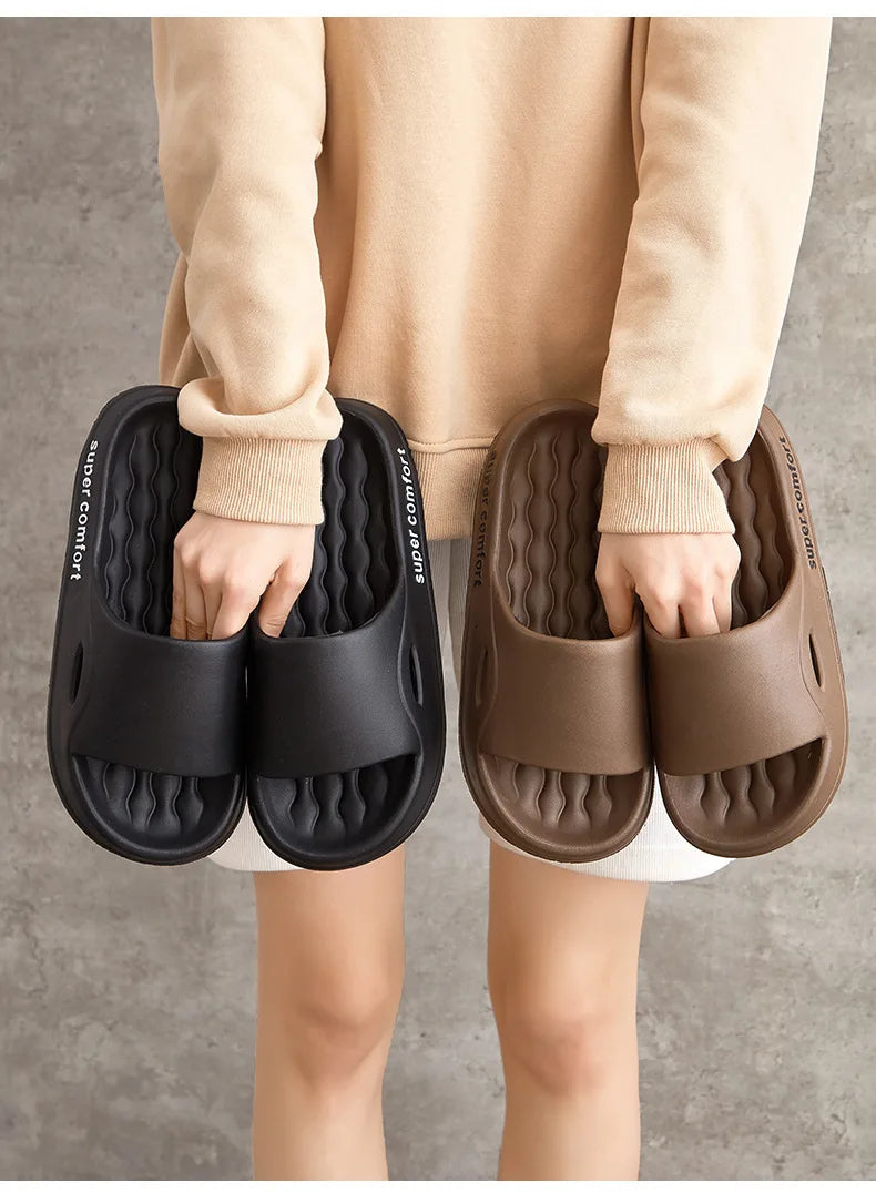 Fashion Men's Summer Ligtweight EVA Indoor Home Sandals Slippers Shoes Men Slippers Outdoor Students Women Comfortable Slides