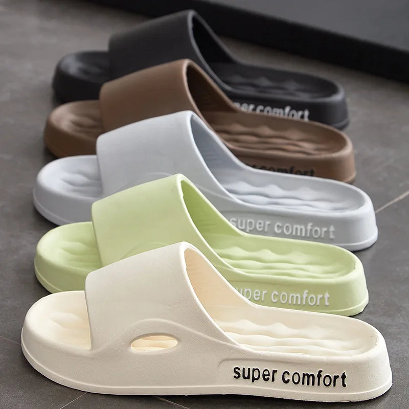 Fashion Men's Summer Ligtweight EVA Indoor Home Sandals Slippers Shoes Men Slippers Outdoor Students Women Comfortable Slides