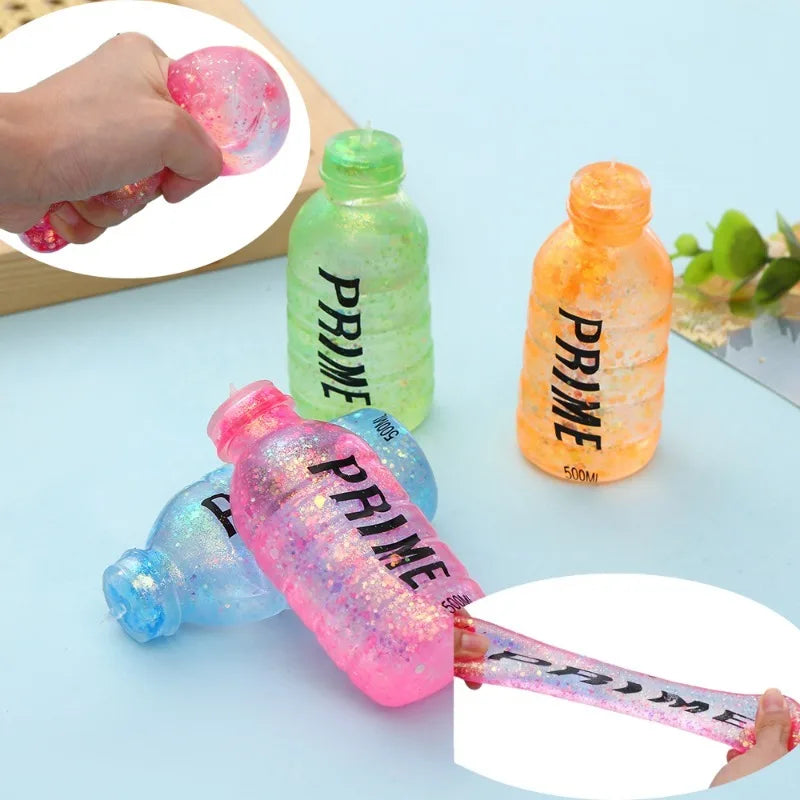 Tabas Squishy Beverage Bottle Squeeze Toy Soft Aurora Maltose Fidget Squishes Fun Stress Relief Sticky Toy Relieve Anxiety Gift