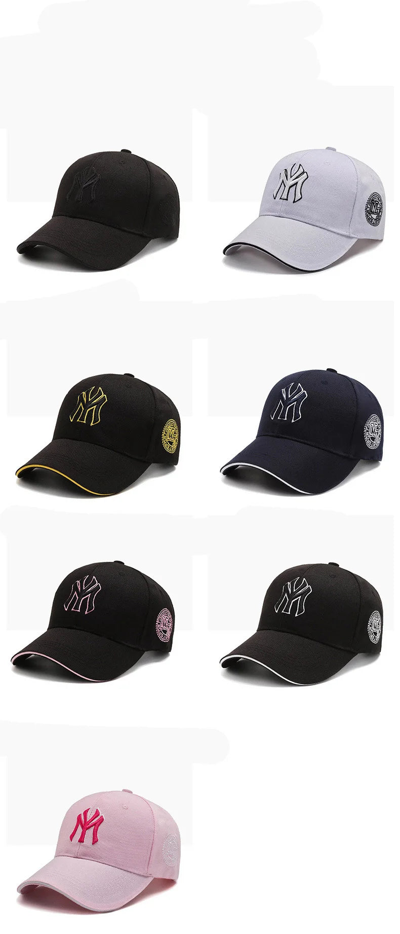 Hat Men's Casual Korean Version Outdoor Versatile Sunscreen Embroidery Letter Cap Couple Baseball Cap Women's Fashion Sunshade
