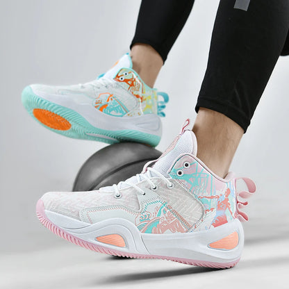 Men Basketball Shoes Trainer Unisex Breathable Athletic Sneakers Light Non-slip High Quality Unisex Outdoor Women Sports Shoes