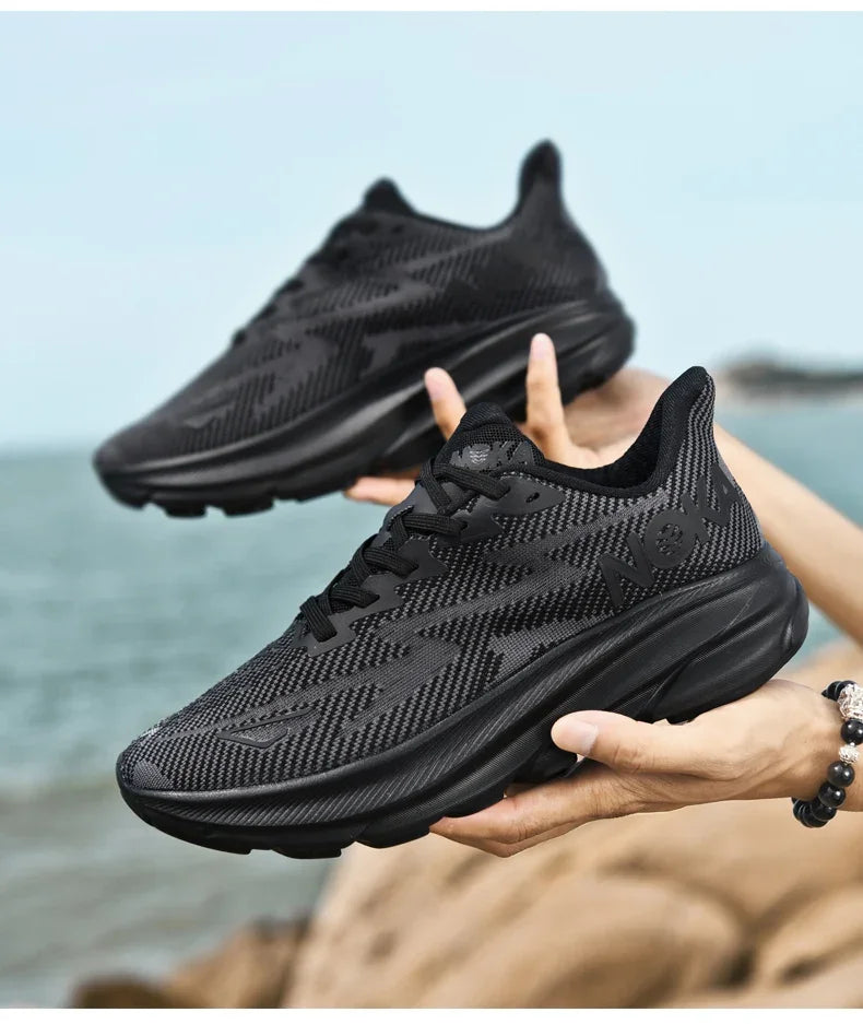 Men's Running Shoes Luxury Shoes Trainer Race Jogging Cushioning Outdoor Breathable Couple Non-Slip Sneakers Mesh Off-road Shoes