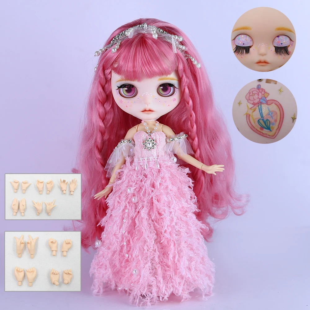 ICY DBS Blyth 1/6 doll hand-painted set dopamine girl double eyelid long eyelashes sleeping eyes doll set SD