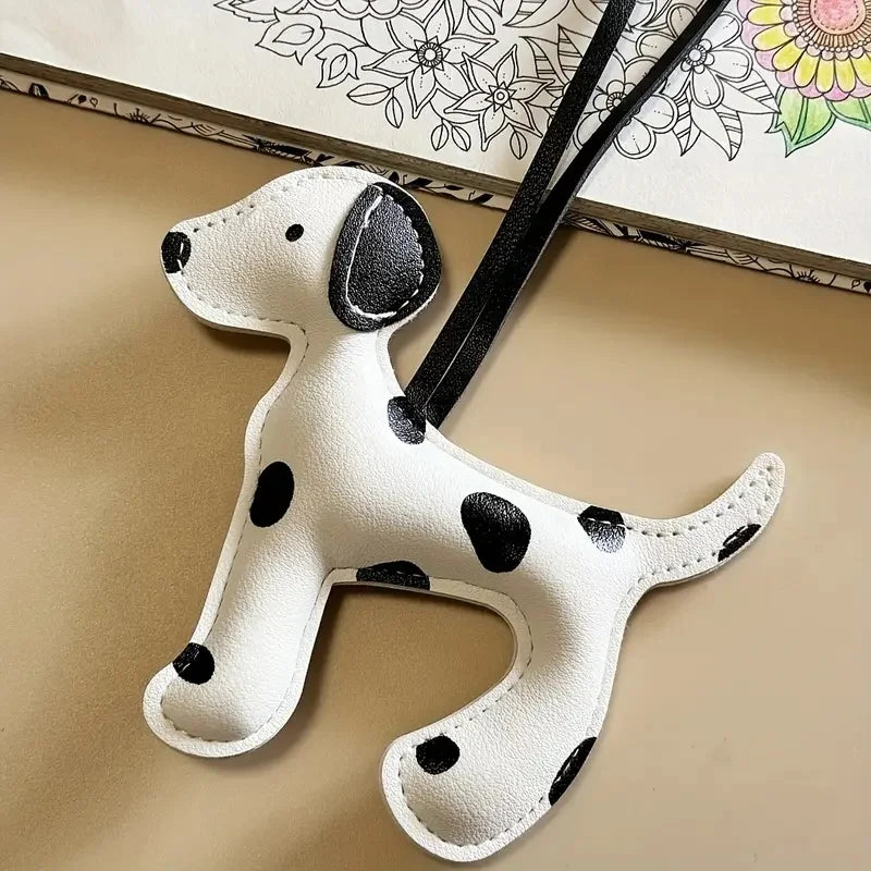 1Pc Cute Dalmatian Dog Charm Suitable for Backpacks, Shoulder Bags, and Various Bag Accessories Ideal Gift for Women