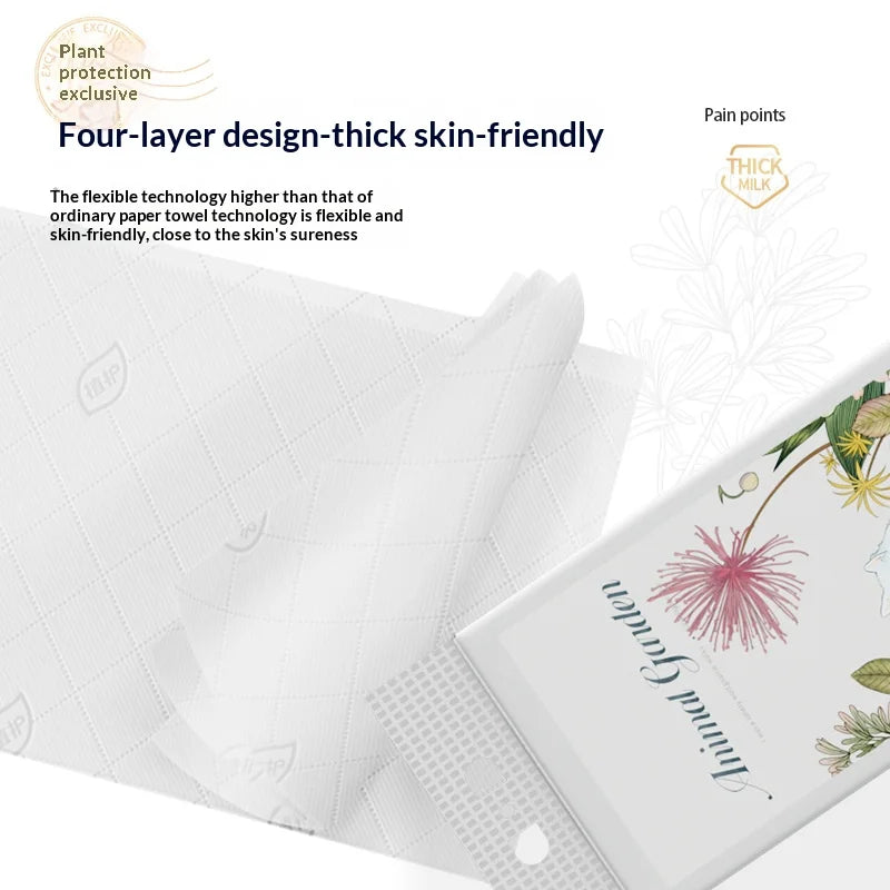 3PCS Family Pack 4-Layer Thickened and Enlarged 1280 Large Capacity Napkins with No Dropping, Absorbent Hanging Face Towels
