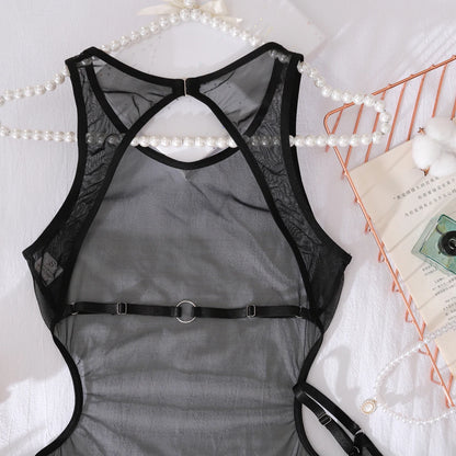 Women's Sheer Backless Mini Dress