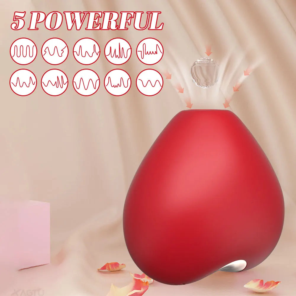 Clit Sucker Adult Sex Toys for Women, Rose Toy Vibrator Sex with 5 Suction & Vibration Modes, G Spot Vibrator for Couples